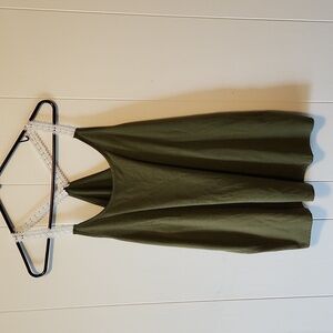 Womens XL Green Tank Top Racerback